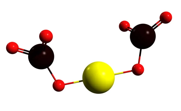 Beeld Van Calcium Jodaat Skelet Formule Moleculaire Chemische Structuur Van — Stockfoto