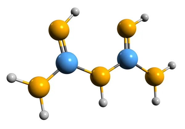 Imagen Fórmula Esquelética Biguanide Estructura Química Molecular Compuesto Oforganico Aislado —  Fotos de Stock