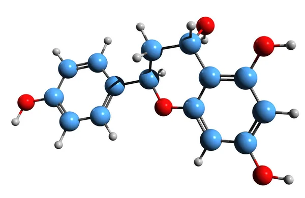 Aufnahme Der Apiforol Skelettformel Molekulare Chemische Struktur Von Flavonoid Isoliert — Stockfoto