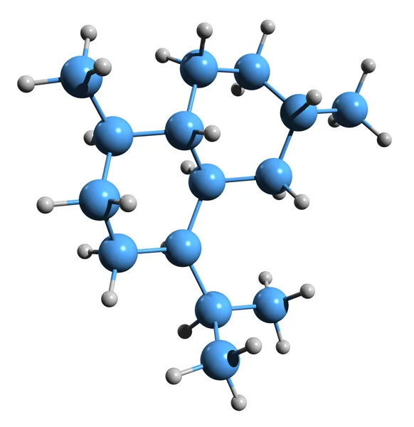 Abbildung Der Cadinene Skelettformel Molekularchemische Struktur Isomerer Kohlenwasserstoffe Isoliert Auf — Stockfoto
