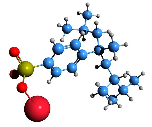 Obraz Kosterního Vzorce Alkylbenzenu Sulfonátu Molekulárně Chemická Struktura Aniontové Povrchově — Stock fotografie