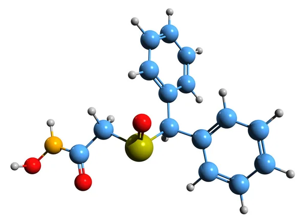 Image Adrafinil Skeletal Formula Molecular Chemical Structure Wakefulness Promoting Medication — Stock Photo, Image