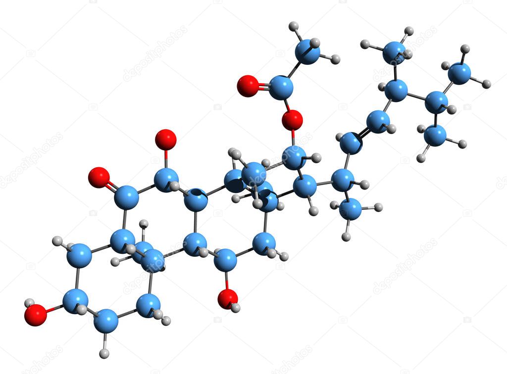 Imagen 3D de la fórmula esquelética de Anicequol - estructura química ...