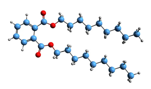 Image Diisononyl Phthalate Skeletal Formula Molecular Chemical Structure Plasticizer Dinp — Foto de Stock