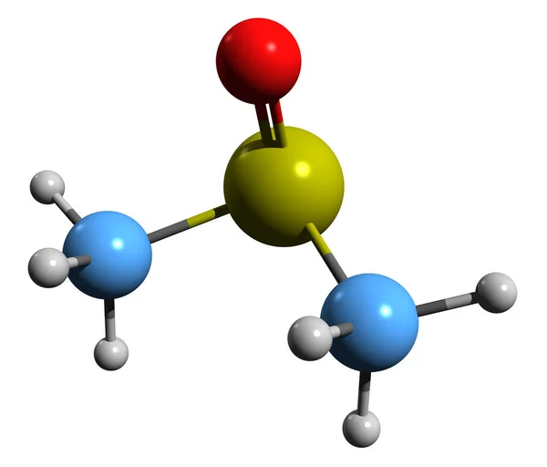 Image Dimethyl Sulfoxide Skeletal Formula Molecular Chemical Structure Methyl Sulfoxide — Stock Photo, Image