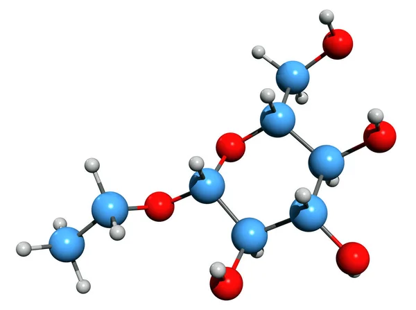 Image Eleutheroside Skeletal Formula Molecular Chemical Structure Ethyl Galactoside Isolated — Stockfoto