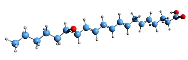 Image Eoxin Skeletal Formula Molecular Chemical Structure Leukotriene Isolated White —  Fotos de Stock