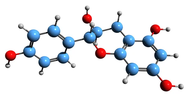 Image Epiafzelechin Skeletal Formula Molecular Chemical Structure Afzelechin Isolated White — Stockfoto