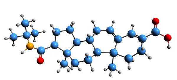 Image Epristeride Skeletal Formula Molecular Chemical Structure Enlarged Prostate Medication — Fotografia de Stock