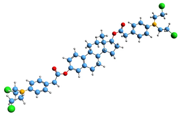Image Estradiol Mustard Skeletal Formula Molecular Chemical Structure Synthetic Steroidal — Stockfoto