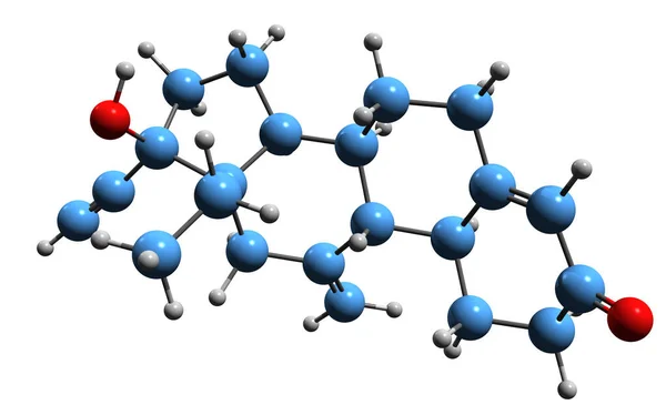 Image Etonogestrel Skeletal Formula Molecular Chemical Structure Hormonal Birth Control — Stock Photo, Image