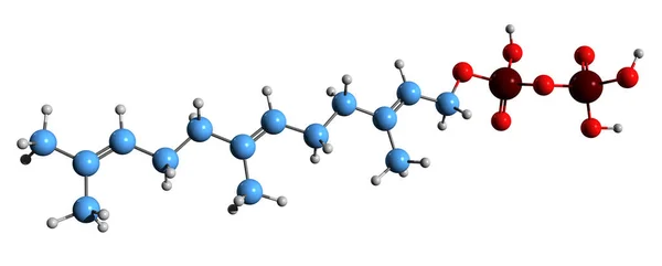 Image Farnesyl Pyrophosphate Skeletal Formula Molecular Chemical Structure Terpenes Biosynthesis — Foto de Stock
