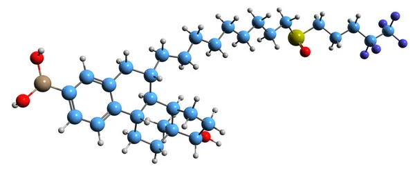 Image Fulvestrant Boronic Acid Skeletal Formula Molecular Chemical Structure Synthetic — Fotografia de Stock