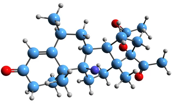 Image Fluoromedroxyprogesterone Acetate Skeletal Formula Molecular Chemical Structure Angiogenesis Inhibitor — Fotografia de Stock