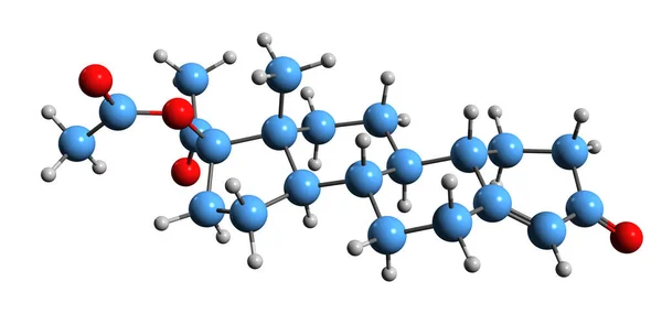 Image Gestonorone Acetate Skeletal Formula Molecular Chemical Structure Norhydroxyprogesterone Acetate — Stok fotoğraf