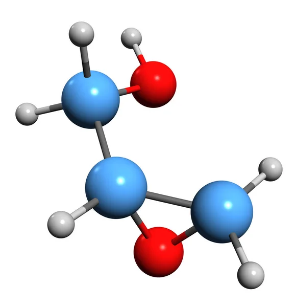 Image Glycidol Skeletal Formula Molecular Chemical Structure Hydroxypropylene Oxide Isolated — ストック写真