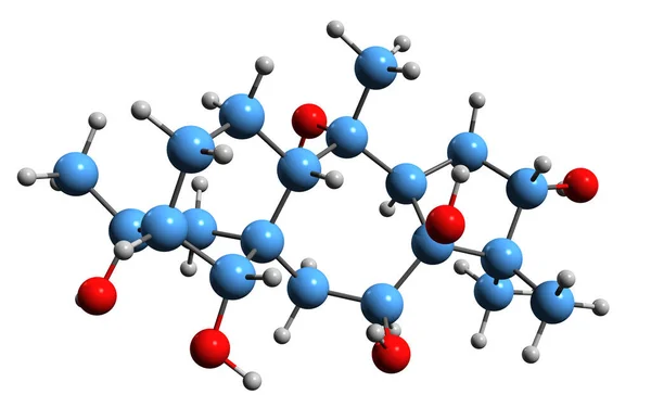 Image Grayanotoxin Iii Skeletal Formula Molecular Chemical Structure Neurotoxin Asebotoxin — Fotografia de Stock