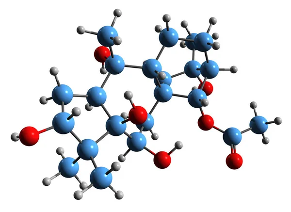 Image Grayanotoxin Skeletal Formula Molecular Chemical Structure Neurotoxin Asebotoxin Isolated — ストック写真
