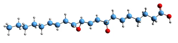 Image Hepoxilin Skeletal Formula Molecular Chemical Structure Epoxyalcohol Metabolite Isolated —  Fotos de Stock