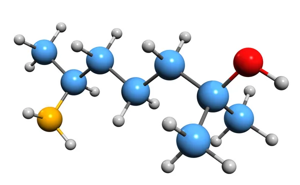 Image Heptaminol Skeletal Formula Molecular Chemical Structure Amino Alcohol Cardiac — Foto de Stock