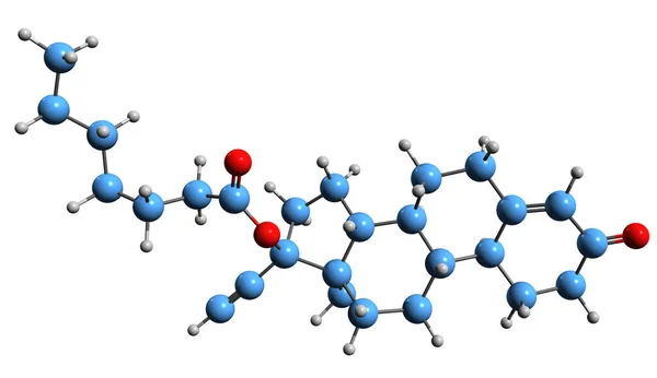 Image Norethisterone Enanthate Skeletal Formula Molecular Chemical Structure Progestogen Only — Fotografia de Stock