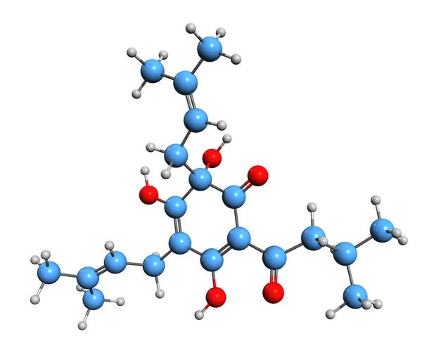 Image Humulone Skeletal Formula Molecular Chemical Structure Hops Chemical Compound — Stock Photo, Image