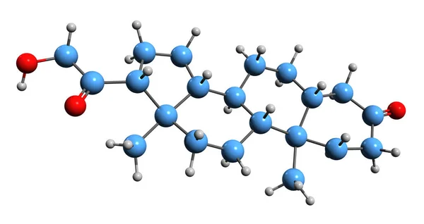 Image Hydroxydione Skeletal Formula Molecular Chemical Structure Hydroxydione Sodium Succinate — Stok fotoğraf