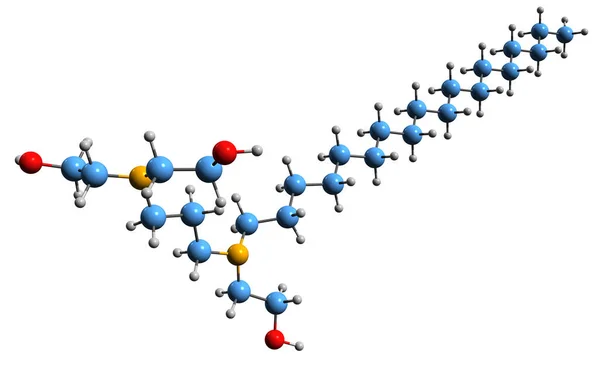 Image Olaflur Skeletal Formula Molecular Chemical Structure Amine Fluoride 297 — Stok fotoğraf