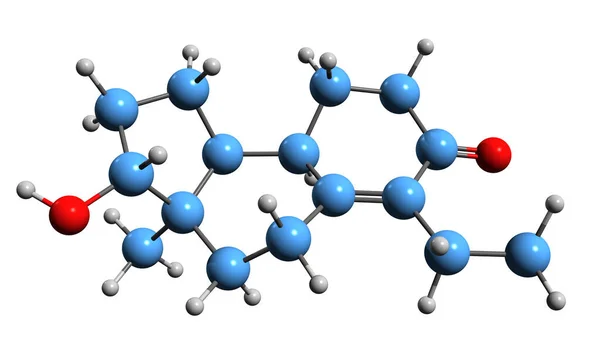 Image Inocoterone Skeletal Formula Molecular Chemical Structure Steroid Nonsteroidal Antiandrogen — Fotografia de Stock