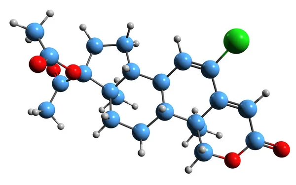 Image Osaterone Acetate Skeletal Formula Molecular Chemical Structure Steroidal Antiandrogen — Φωτογραφία Αρχείου