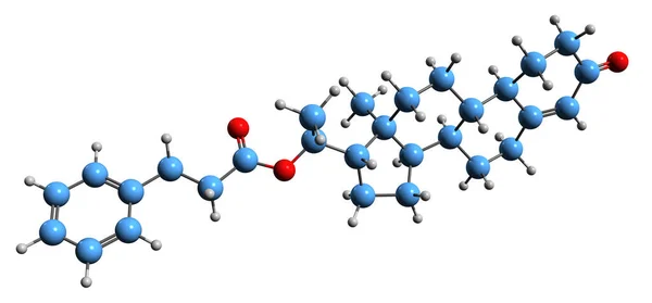 Image Oxogestone Phenpropionate Skeletal Formula Molecular Chemical Structure Progestin Medication — Fotografia de Stock