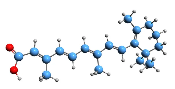 Image Isotretinoin Skeletal Formula Molecular Chemical Structure Retinoid Cis Retinoic — ストック写真