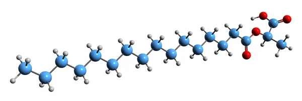 Image Palmitoyl Lactylate Skeletal Formula Molecular Chemical Structure Chemical Compound — ストック写真