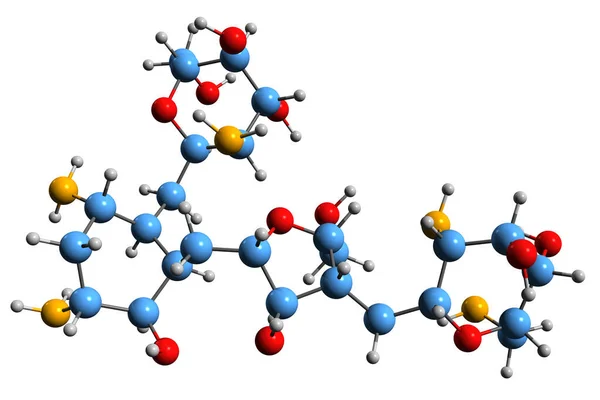 Image Paromomycin Skeletal Formula Molecular Chemical Structure Antimicrobial Aminosidine Isolated — Zdjęcie stockowe