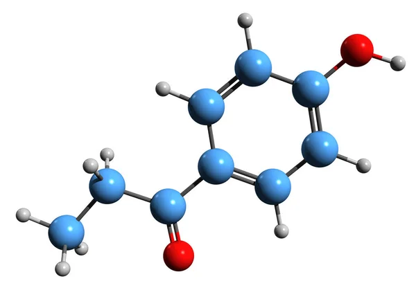 Image Paroxypropione Skeletal Formula Molecular Chemical Structure Synthetic Nonsteroidal Estrogen — Stockfoto