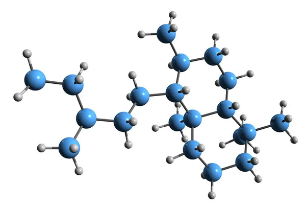 Зображення Скелетної Формули Лабдану Молекулярна Хімічна Структура Природного Велосипедного Дистрибутиву — стокове фото