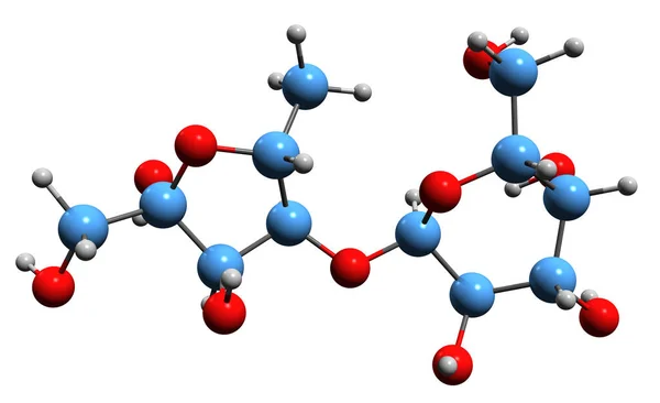 Image Lactulose Skeletal Formula Molecular Chemical Structure Non Absorbable Sugar — ストック写真