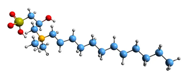 Image Lauryl Hydroxysultaine Skeletal Formula Molecular Chemical Structure Amphoteric Surfactant — Stockfoto