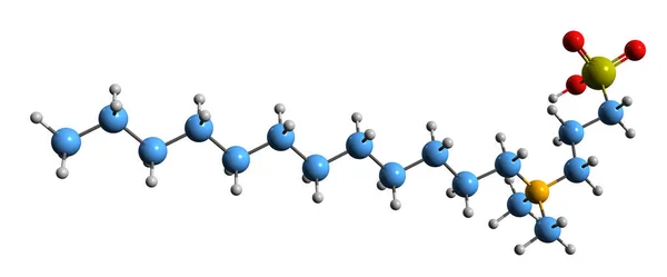 Image Lauryl Sultaine Skeletal Formula Molecular Chemical Structure Surfactant Isolated — ストック写真