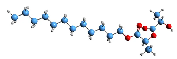 Image Lauryl Lactyl Lactate Skeletal Formula Molecular Chemical Structure Multifunctional — ストック写真