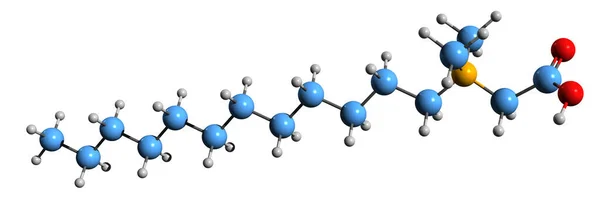 Image Lauryl Dimethyl Betaine Skeletal Formula Molecular Chemical Structure Amphoteric — Stok fotoğraf