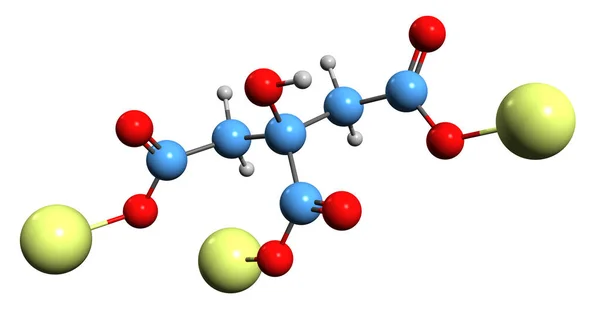 Image Lithium Citrate Skeletal Formula Molecular Chemical Structure Mood Stabilizer — Stock fotografie