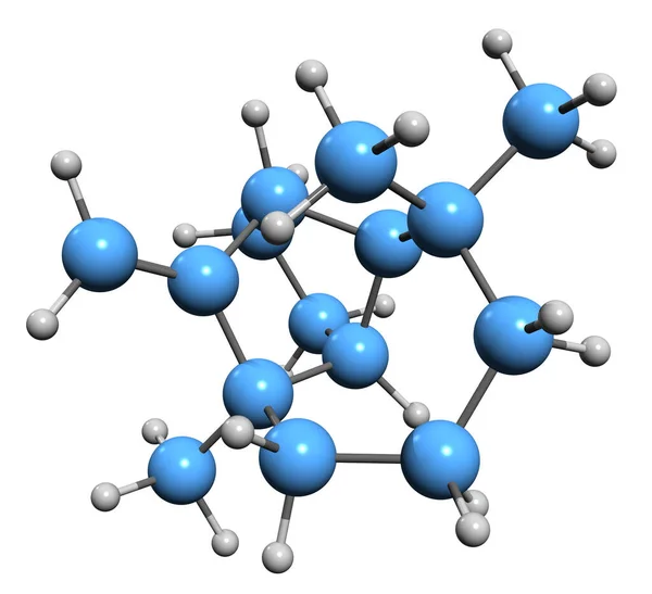 Image Longifolene Skeletal Formula Molecular Chemical Structure Tricyclic Sesquiterpene Isolated — Zdjęcie stockowe
