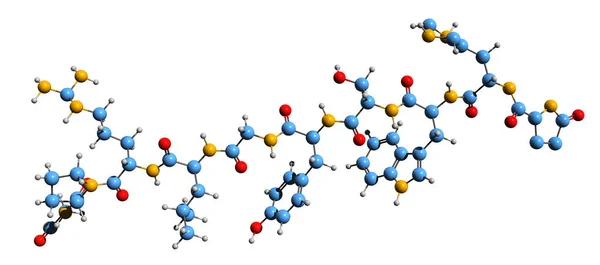 Image Luliberin Skeletal Formula Molecular Chemical Structure Decapeptide Hormone Isolated — Φωτογραφία Αρχείου
