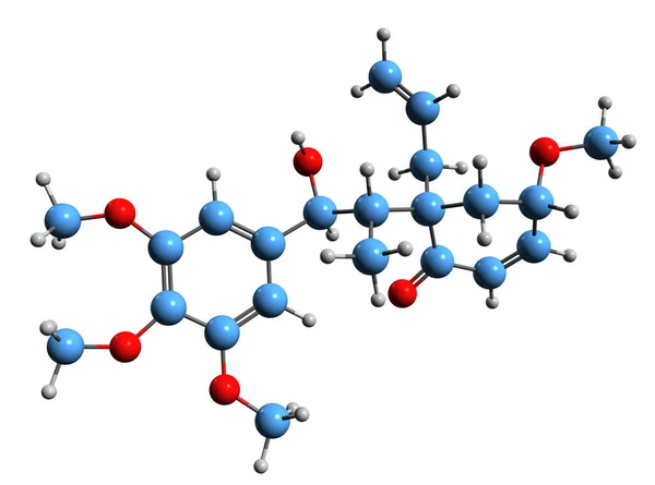 Image Megaphone Skeletal Formula Molecular Chemical Structure Organic Compound Isolated — Stockfoto