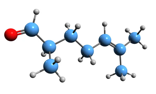Image Melonal Skeletal Formula Molecular Chemical Structure Melon Aldehyde Dimethyl — Stockfoto