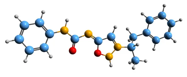 Image Mesocarb Skeletal Formula Molecular Chemical Structure Parkinson Disease Drug — Fotografia de Stock