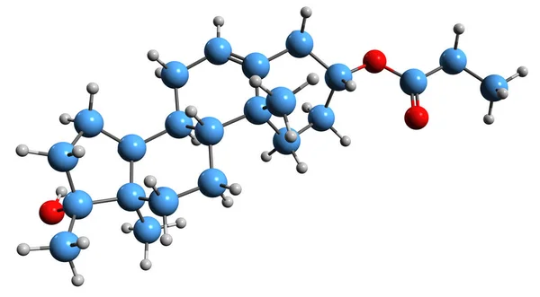 Image Methandriol Propionate Skeletal Formula Molecular Chemical Structure Methylandrostenediol Propionate — ストック写真