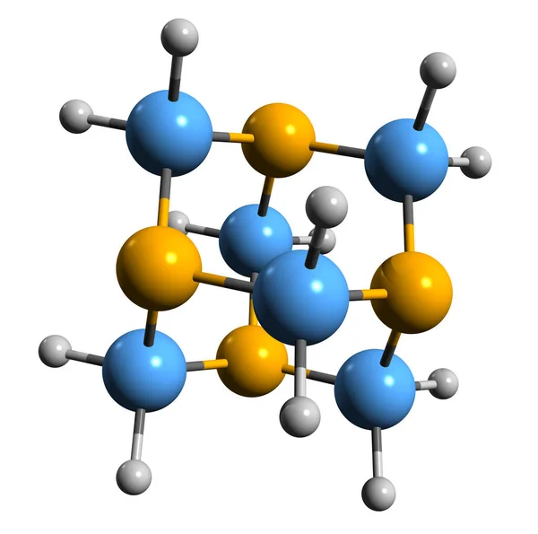 Image Methenamine Skeletal Formula Molecular Chemical Structure Urinary Antibacterial Agent — Foto de Stock