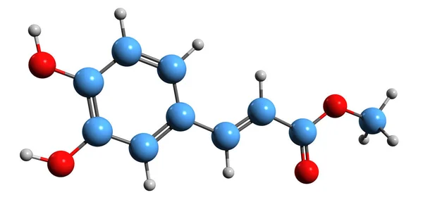 Image Methyl Caffeate Skeletal Formula Molecular Chemical Structure Caffeic Acid — Fotografia de Stock